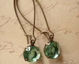 Vintage Glamour Earrings Emerald