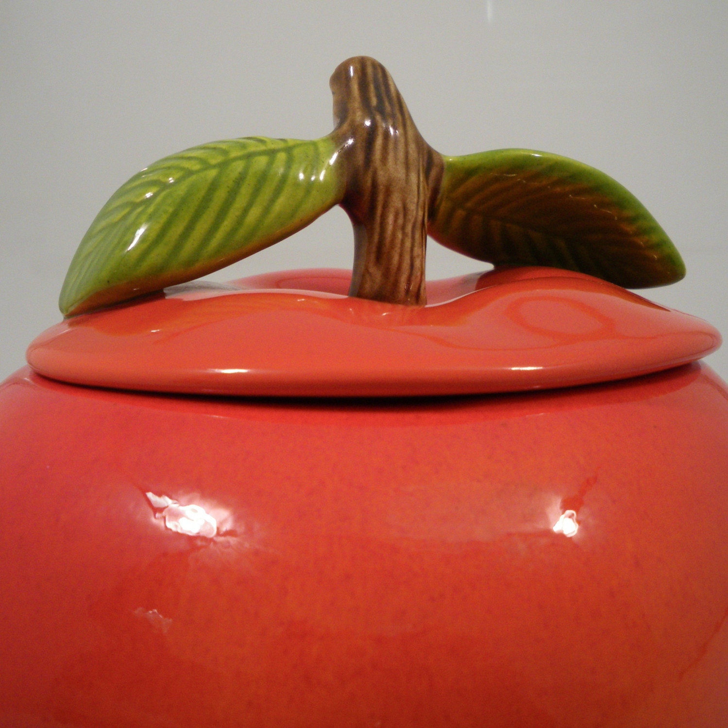 Vintage Big Mac Apple Cookie Jar USA Art Pottery