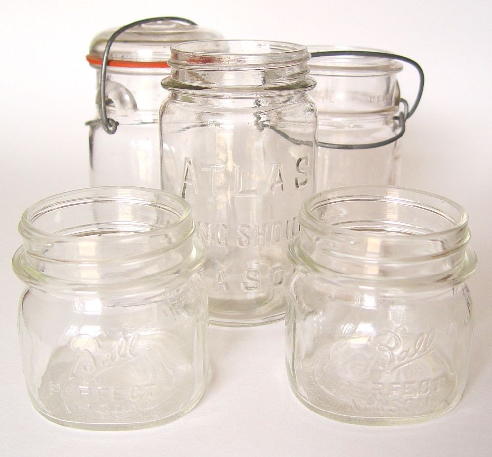 Vintage Mason Canning Jar Variety
