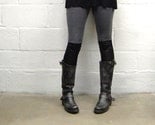 Leather Panelled Leggings