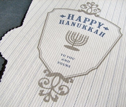 Hanukkah Crest Card