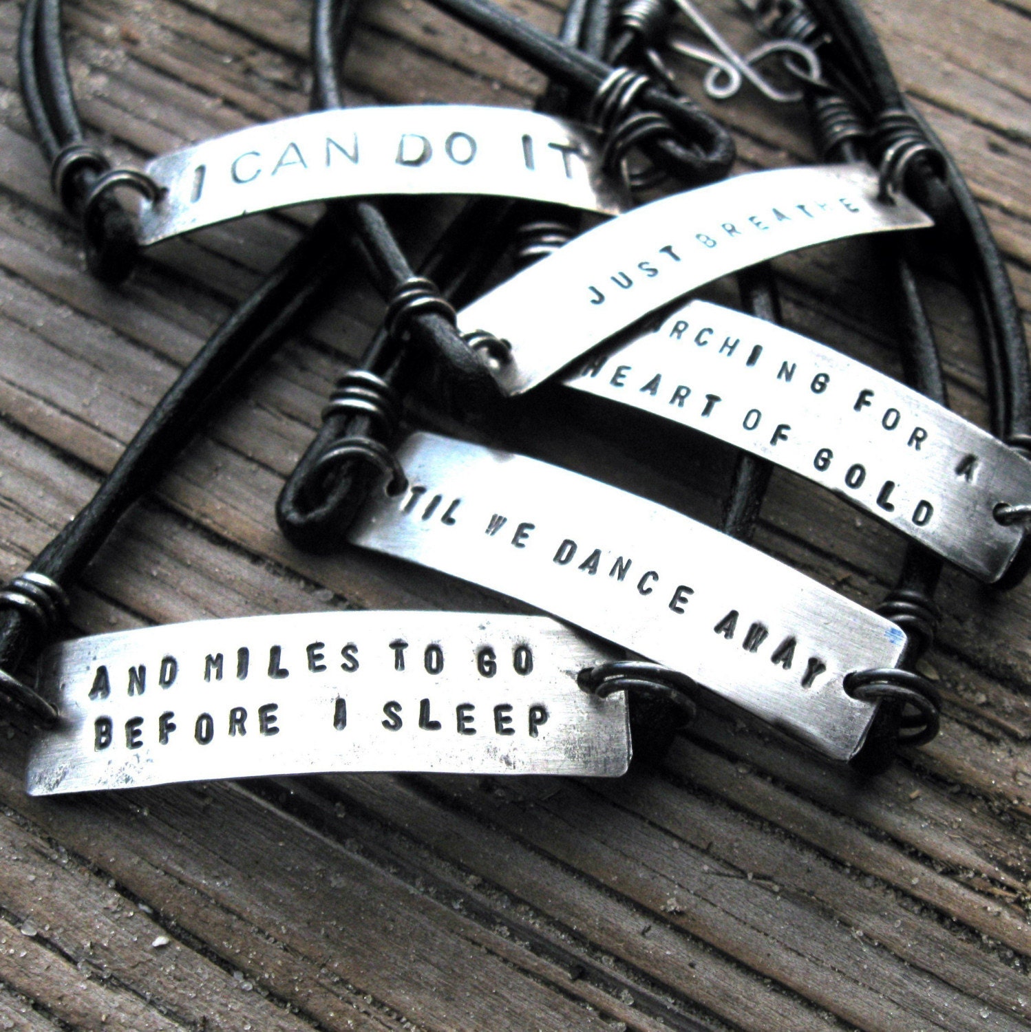 New Year's Resolution Unisex Silver Dogtag Bracelet