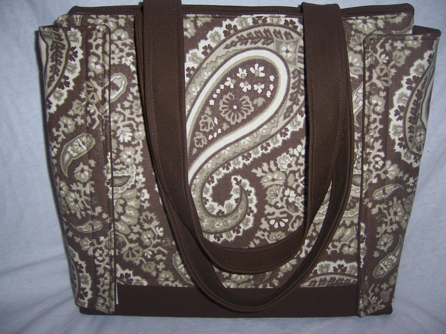 Stylin' Binder Bag, Brown Paisley