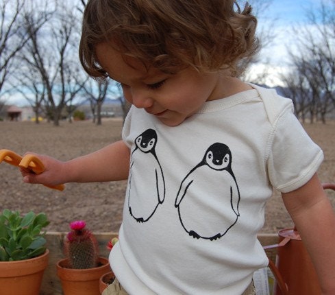 March of the Penguins Organic Onesie