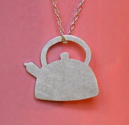 TEAPOT sterling silver necklace