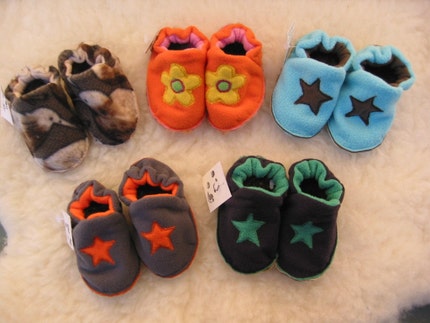Funky Possum Fur Lined Sole Booties 6 To 12 Months