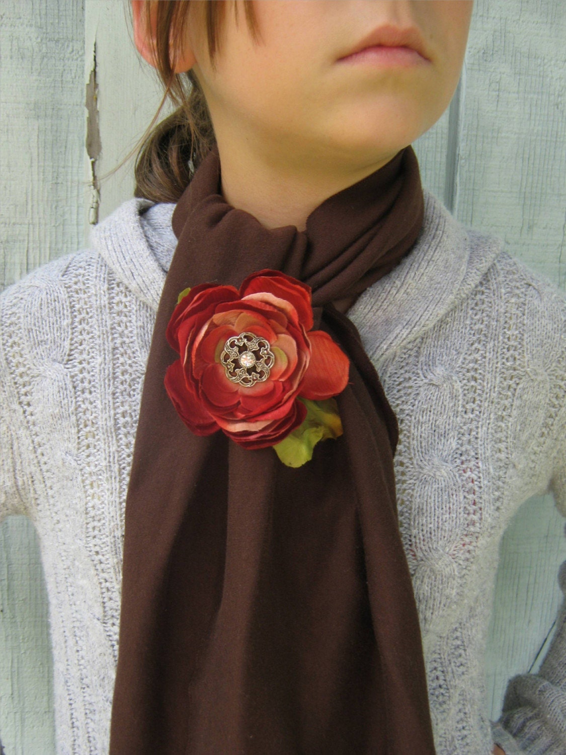 chcolate and burgundy poppies
