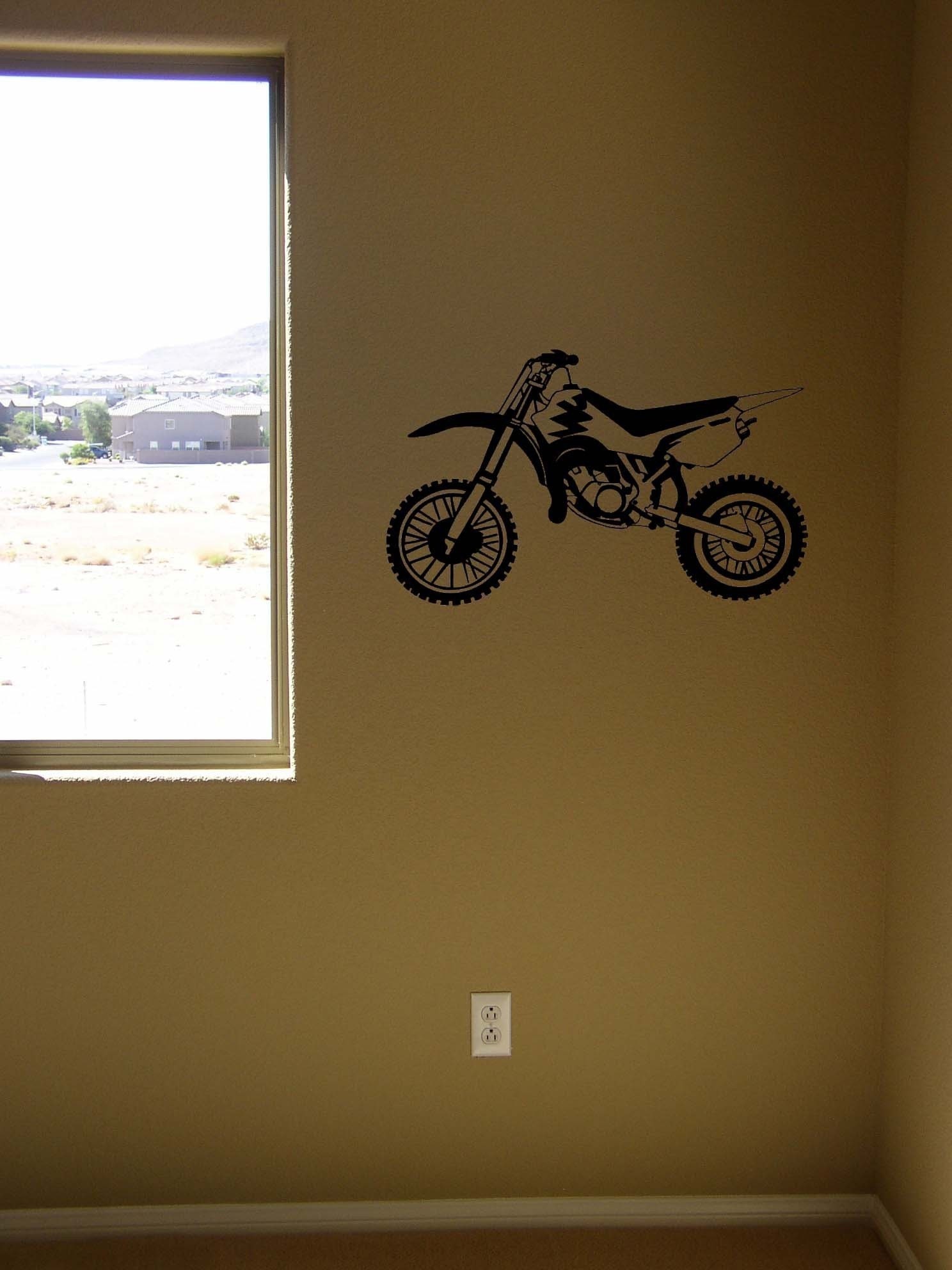 Dirt Bike Vinyl Graphic Wall Design Decal