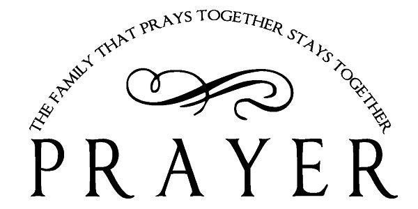 The Family and Prays Together Stays Together Vinyl Decal CUSTOMIZED FAMILY NAME
