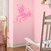 Fanciful Butterfly Adhesive Wall Design Surface Decal Applique You Choose Color FREE US SHIPPING