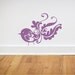 Bird with fancy tail wall decal