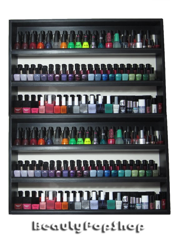 Super Large "Super Stacked" Nail Polish Rack in Pink, Black or White - Holds over 200 polishes