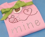 BEE MINE Team EtsyBABY Valentine Challenge rhinestone tee by Daisy Creek Designs