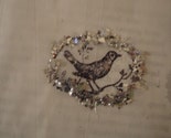 New Hand Stamped Glassine Gift Bags Bird on a Vine Set 12