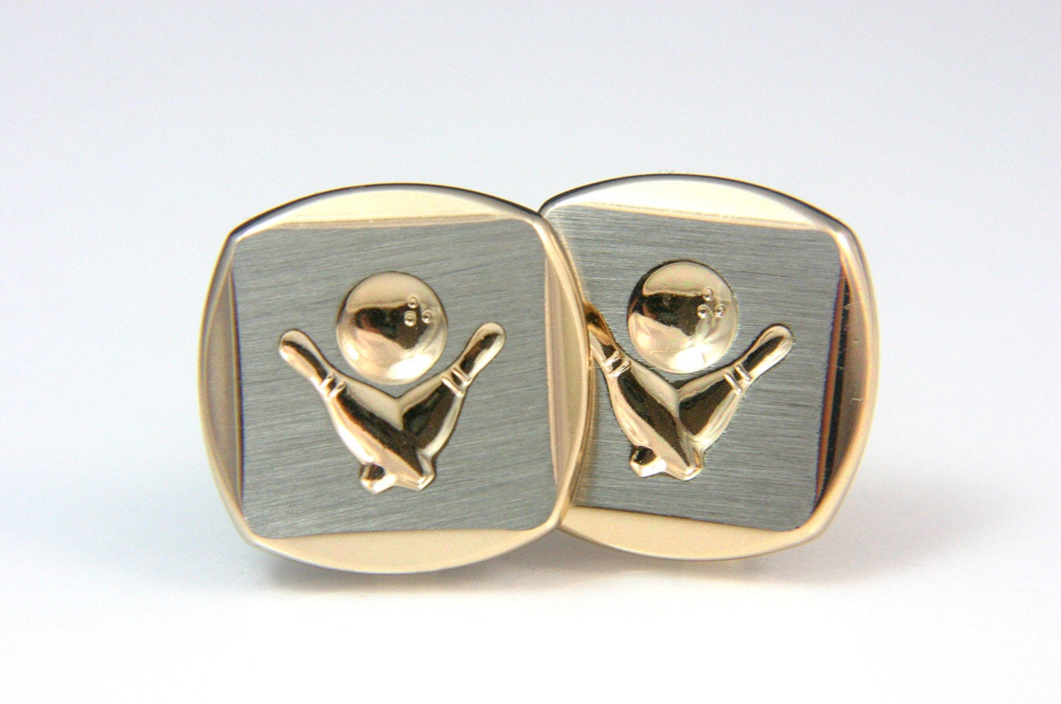 Vintage Let Go Bowling Cuff Links