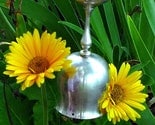Bottoms Up - Silverplated Goblet Spoon Wind Chime