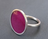 Magenta Piatto Ring--Made to Order in Your Size