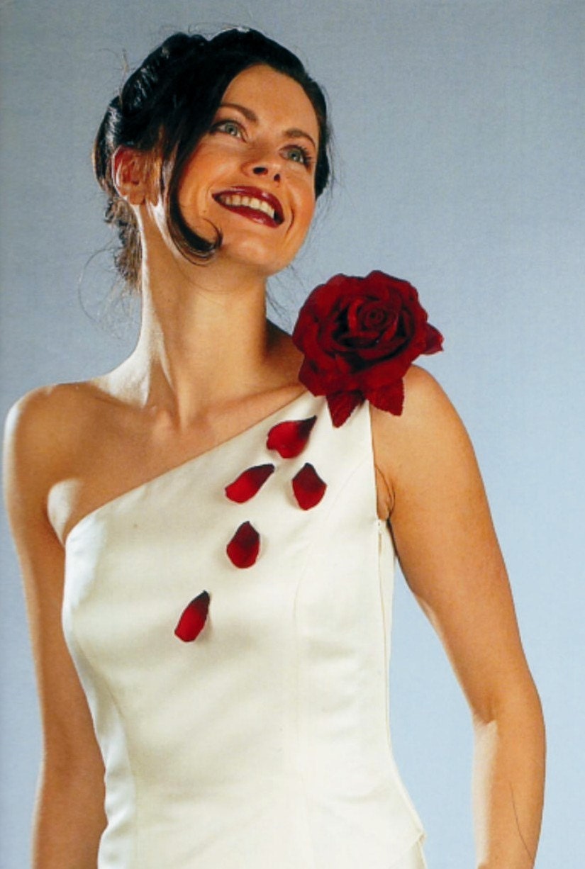 Bride Dress with Flowers 