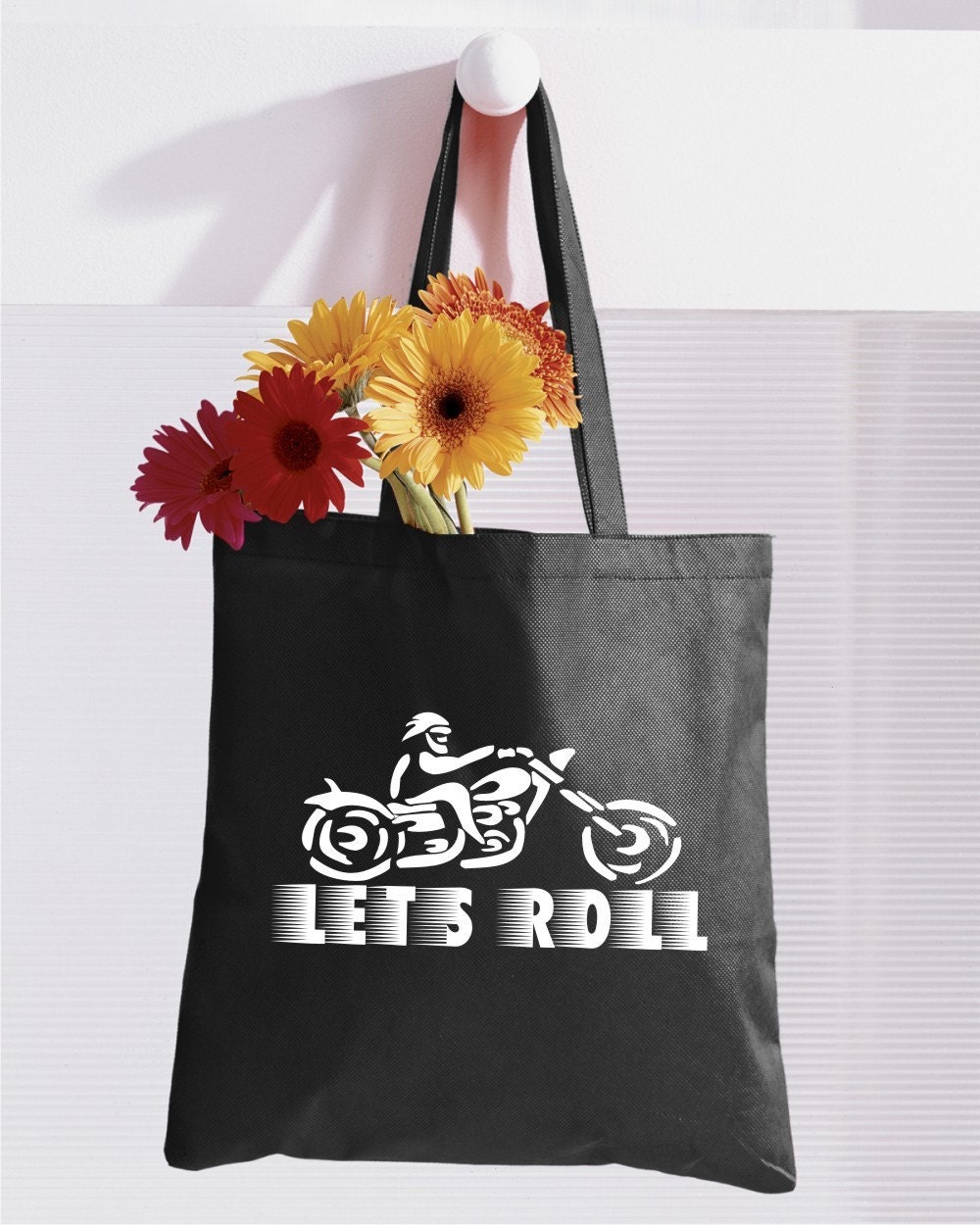 Let's Roll - Hot Little Canvas Biker Tote