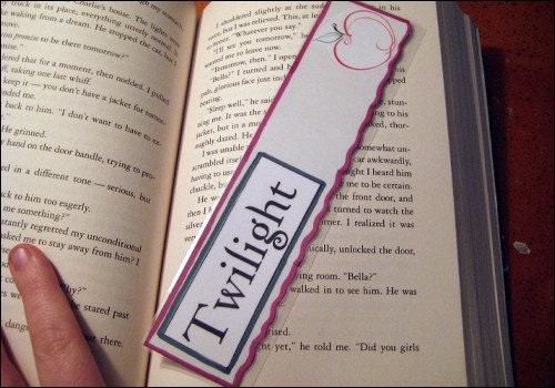 Twilight inspired Apple Bookmark