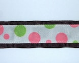 Pink and Lime Dots Pacifier Clip