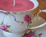 Strawberry Rose Teacup Candle