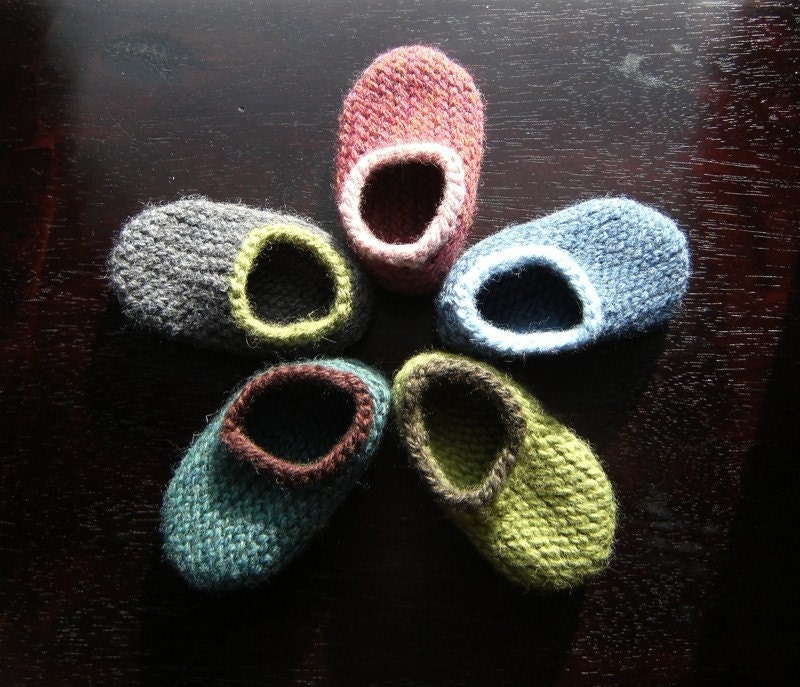 Design Your Own Wool Baby Slippers