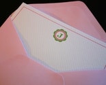 Custom Pink and Lime Preppy Monogrammed Notes-Set of 6 w/envelopes
