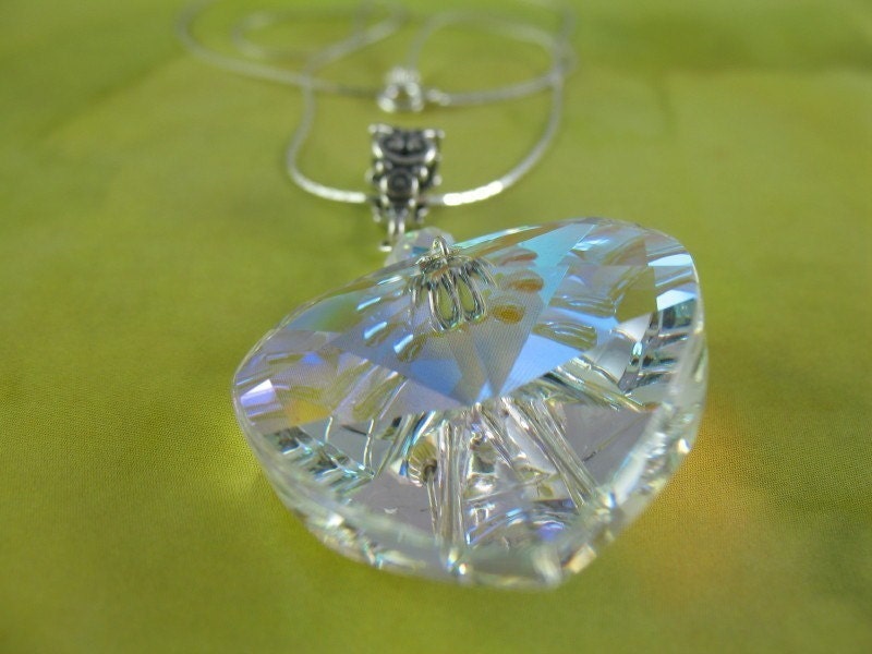 Look After My Heart - Giant Crystal Heart Necklace