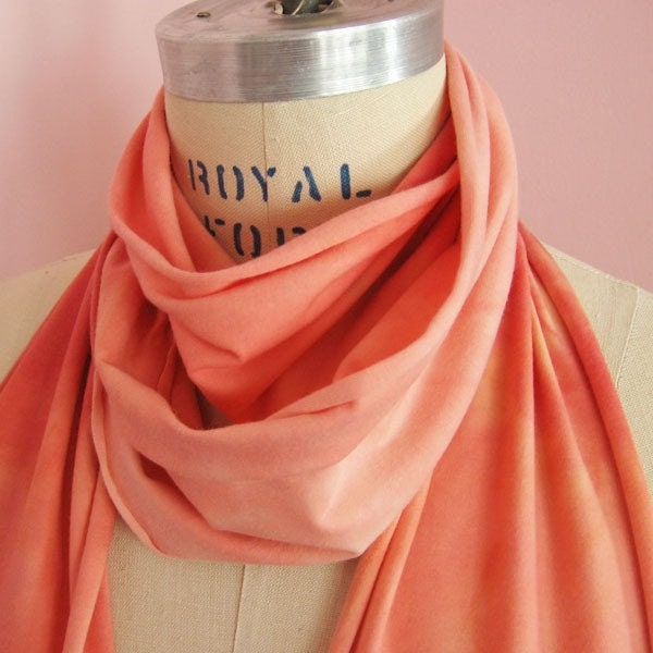 Peachy Keen Soy Organic Cotton Jersey Scarf