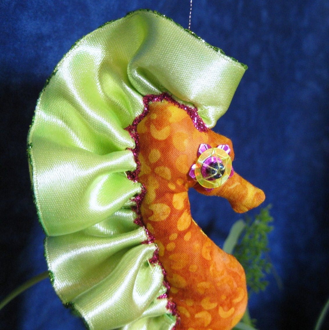 Breena, ooak sea horse art doll, ornament