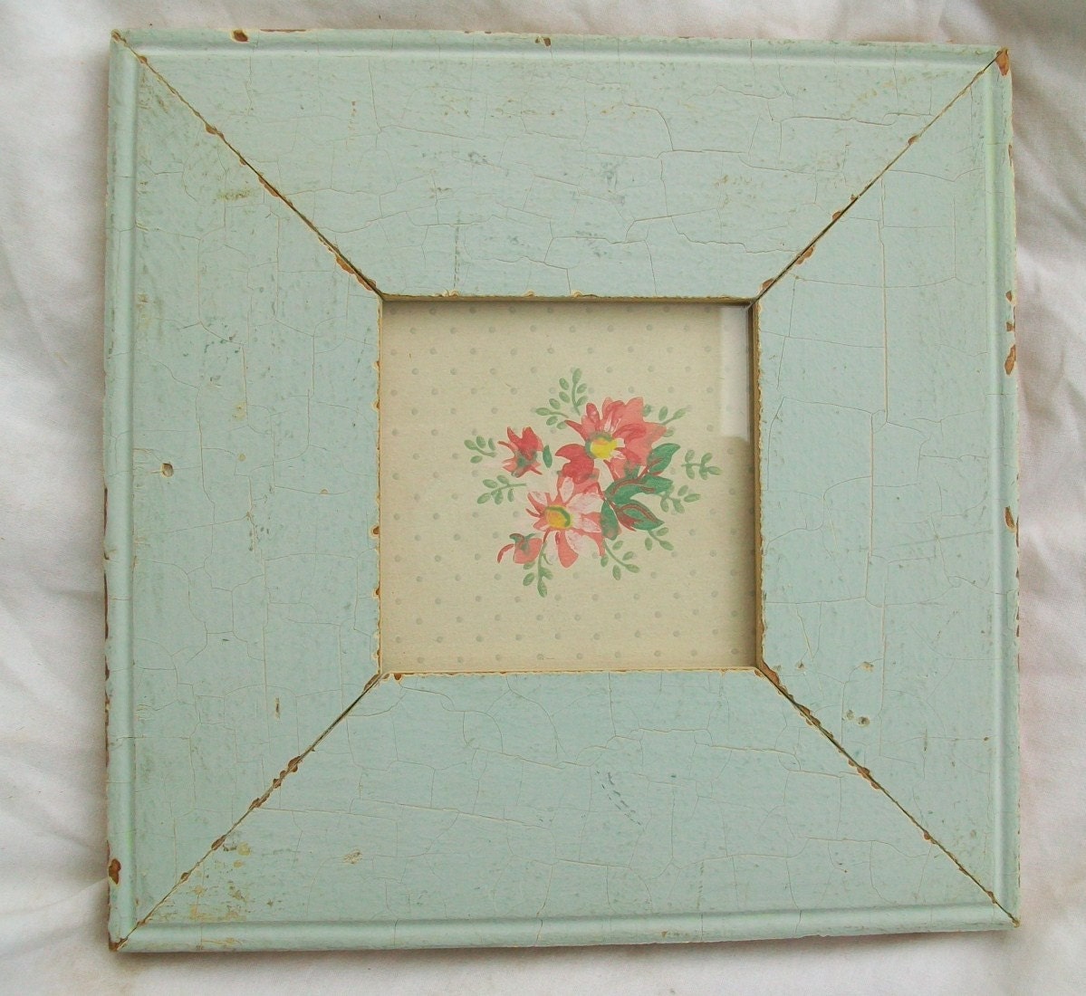 Old New York Architectural Salvaged Wood Shabby Picture Frame Reclaimed Chic S7700