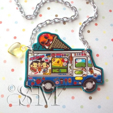 The Popsicle Parade - large charm necklace