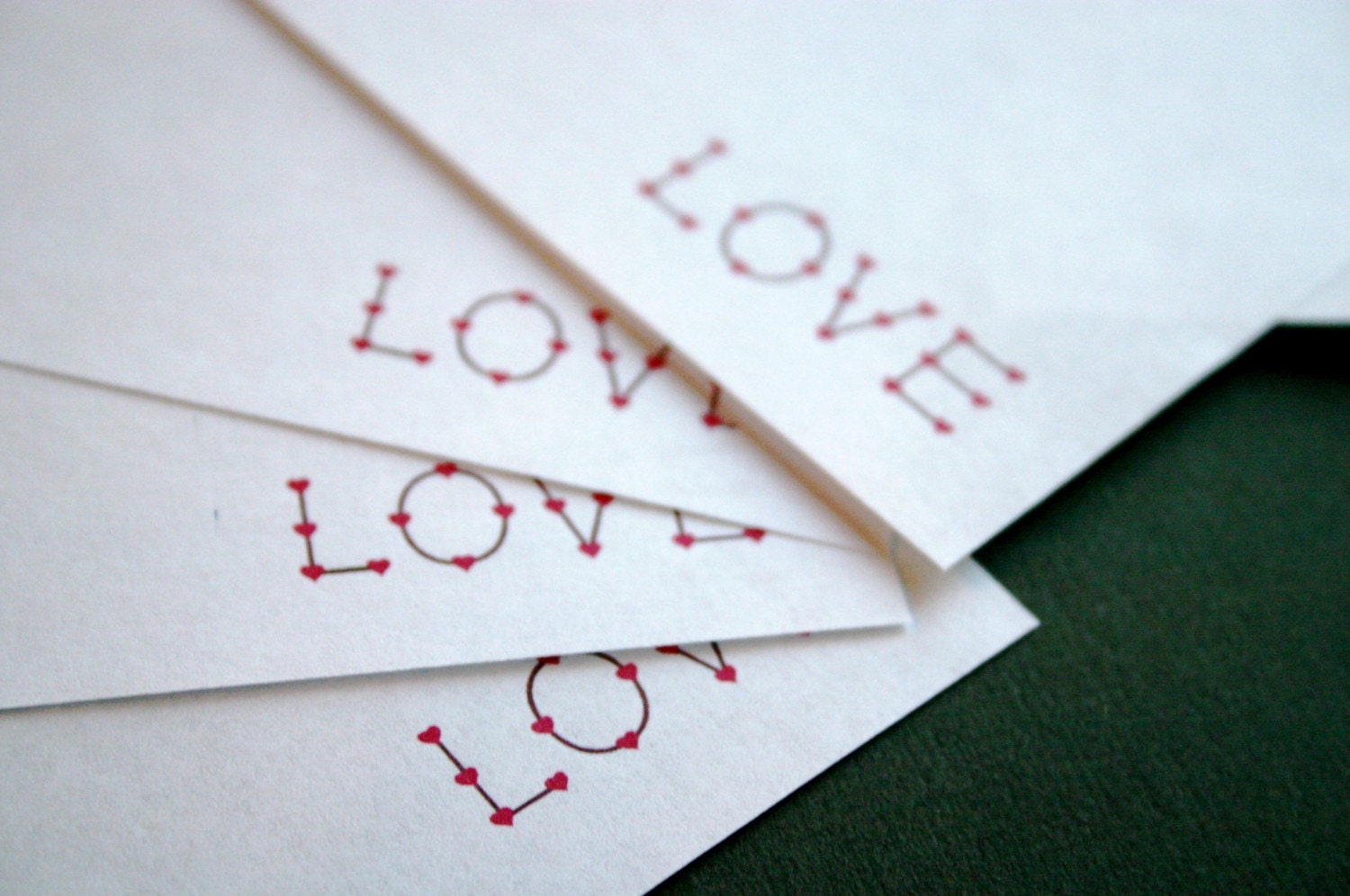 PRINTABLE Love Valentine Note Card Set