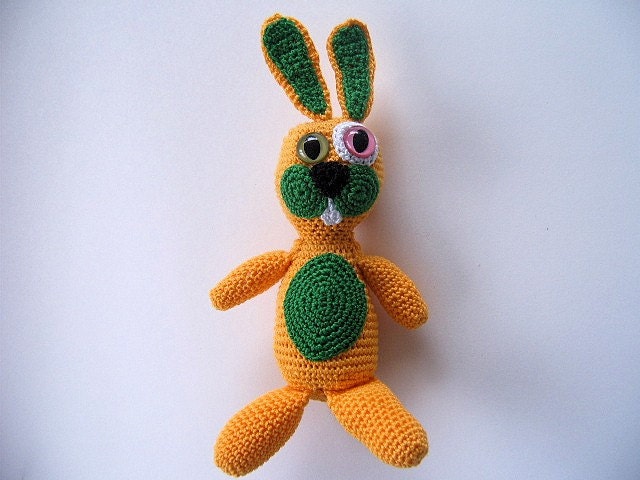 OOAK Crochet Art Doll Bunny - Roy