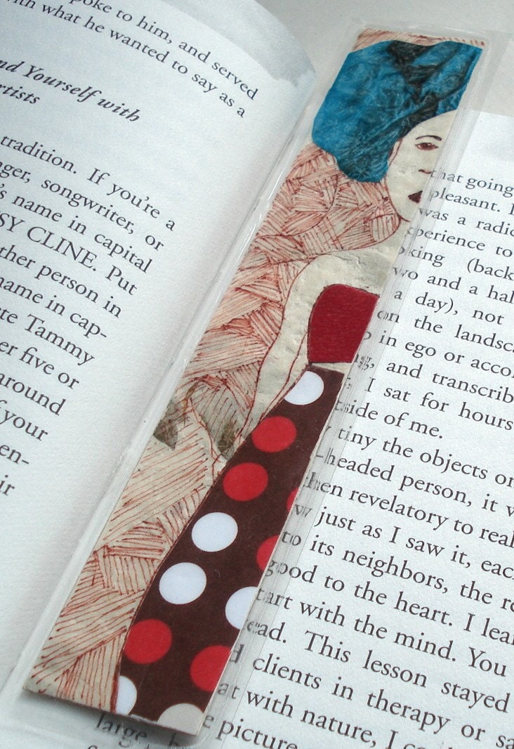 Illustrated Handmade Bookmark
