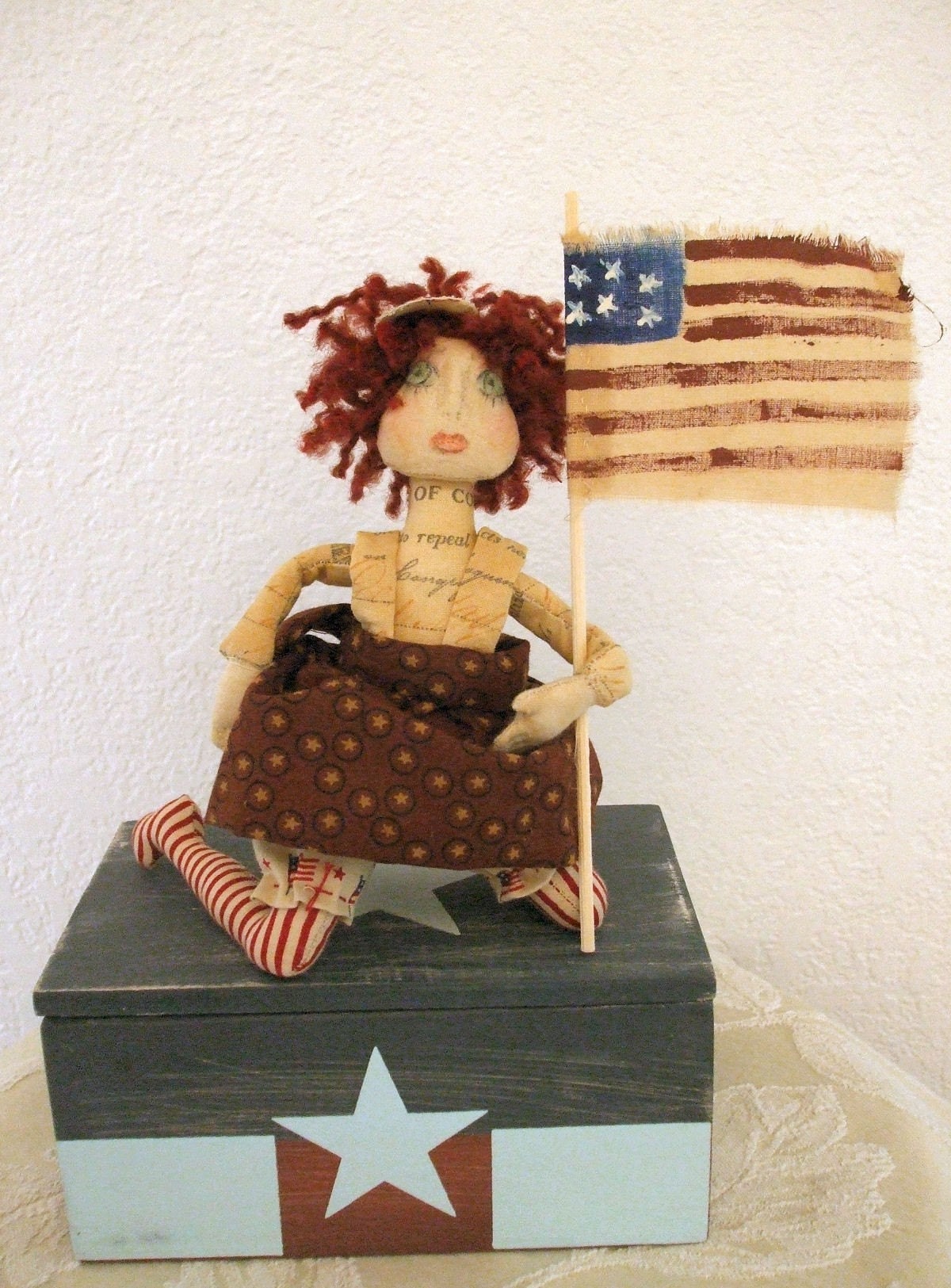 Americana Abby Primitive Art Doll