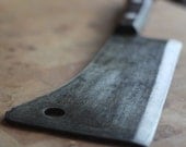 Antique Vintage Industrial Butcher Meat Cleaver Commercial Knife
