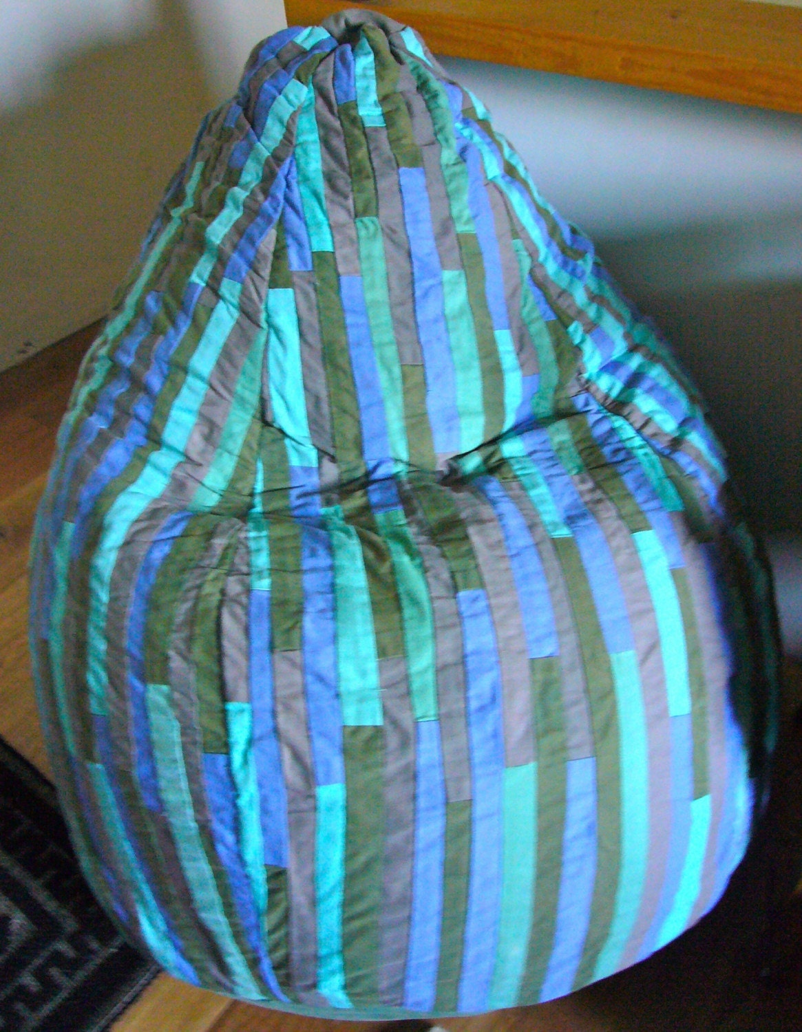 Recycled textiles beanbag