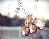 bokeh love. sparkling, light reflecting magical necklace.