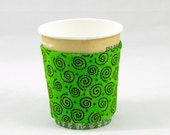 Lime Quilted Coffee Cozy/Sleeve