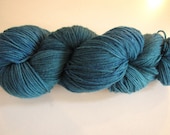 Hand Dyed Cash Sock in Blue Caves