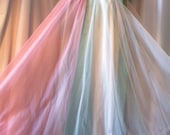 Vintage Pastel Chiffon Nightgown