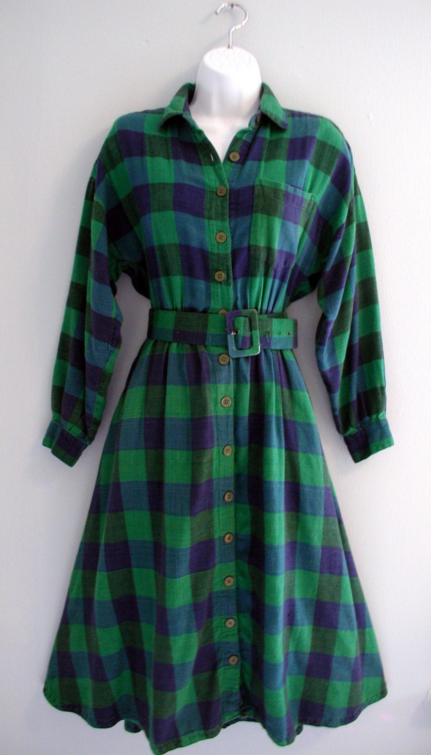 Lumberjack Ball Plaid Flannel Dress
