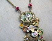 Pretty Woman - A Vintage Charm Necklace Assemblage RESERVED FOR LIZA