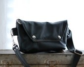 Traveler in Black Leather - Made to Order