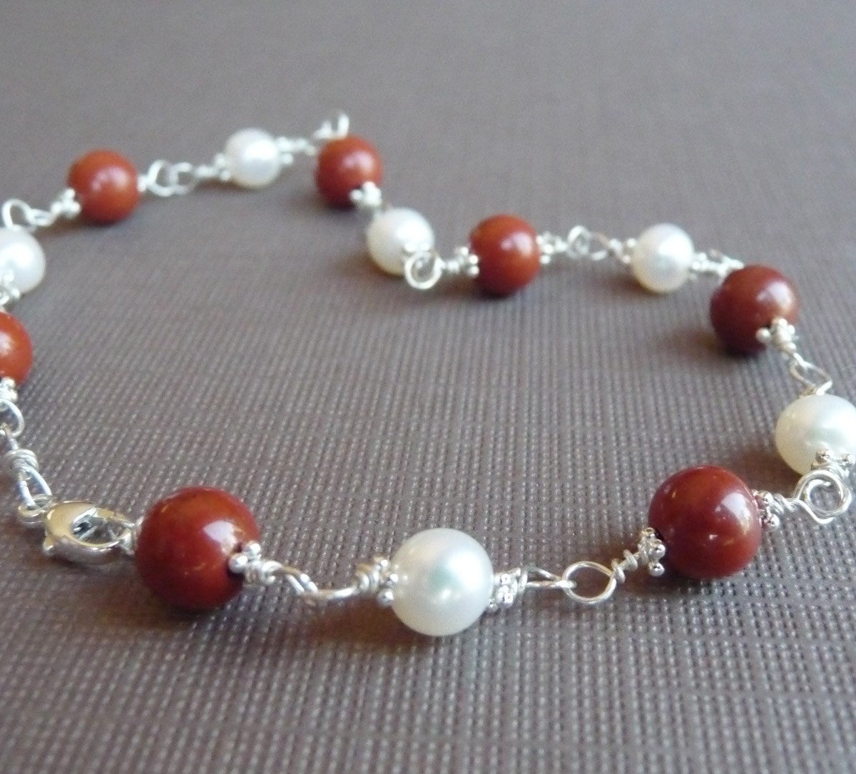 Tantalizing Fire and Ice Sterling Silver Bracelet