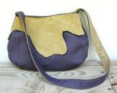 Aubergine and Mustard - Leather and Linen