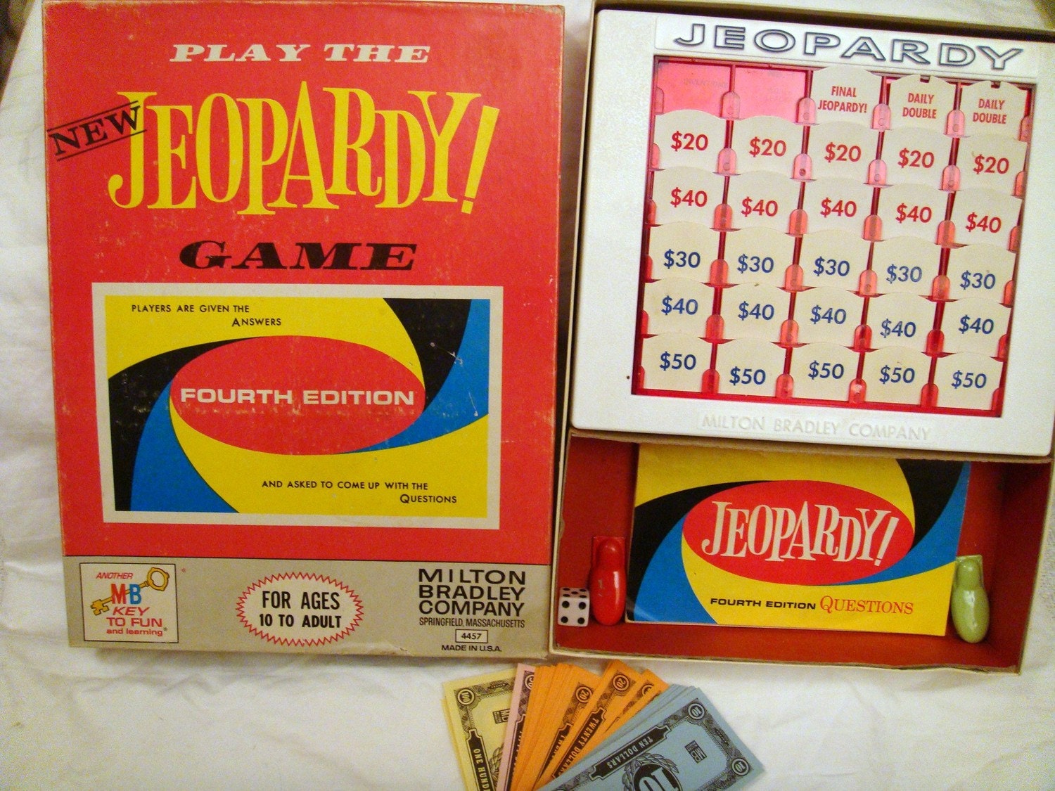 Jeopardy Game 4th Edition 1964 Milton Bradley