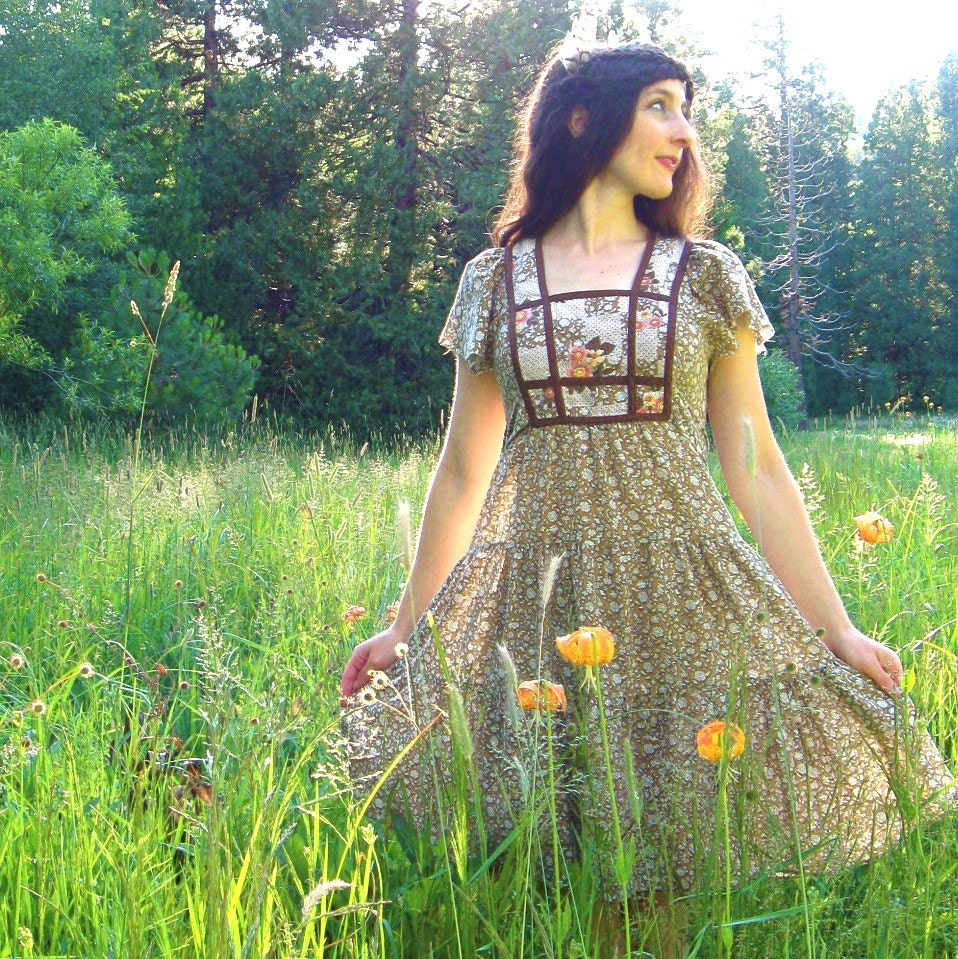 Vintage MY PRAIRIE DOLL Boho Summer Dress (S)